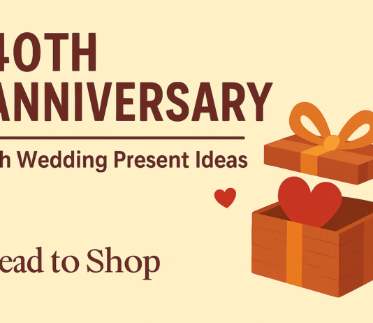 40th Anniversary Gift Ideas | Ruby Wedding Present Inspiration 40th anniversary gift ideas
